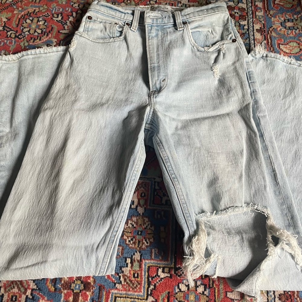 Abercrombie & Fitch Light Blue Ultra High Rise Jeans